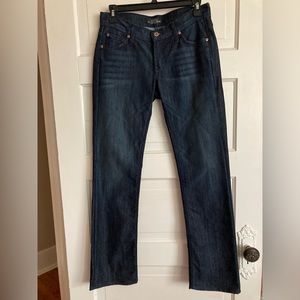 NWOT James Jeans low rise straight leg jeans in dark indigo size 27